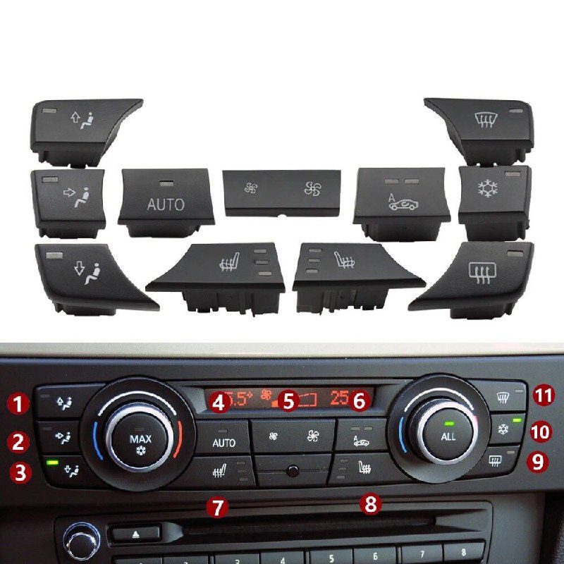 دکمه روی پنل تهویه سری 3 از سال 2006الی2010